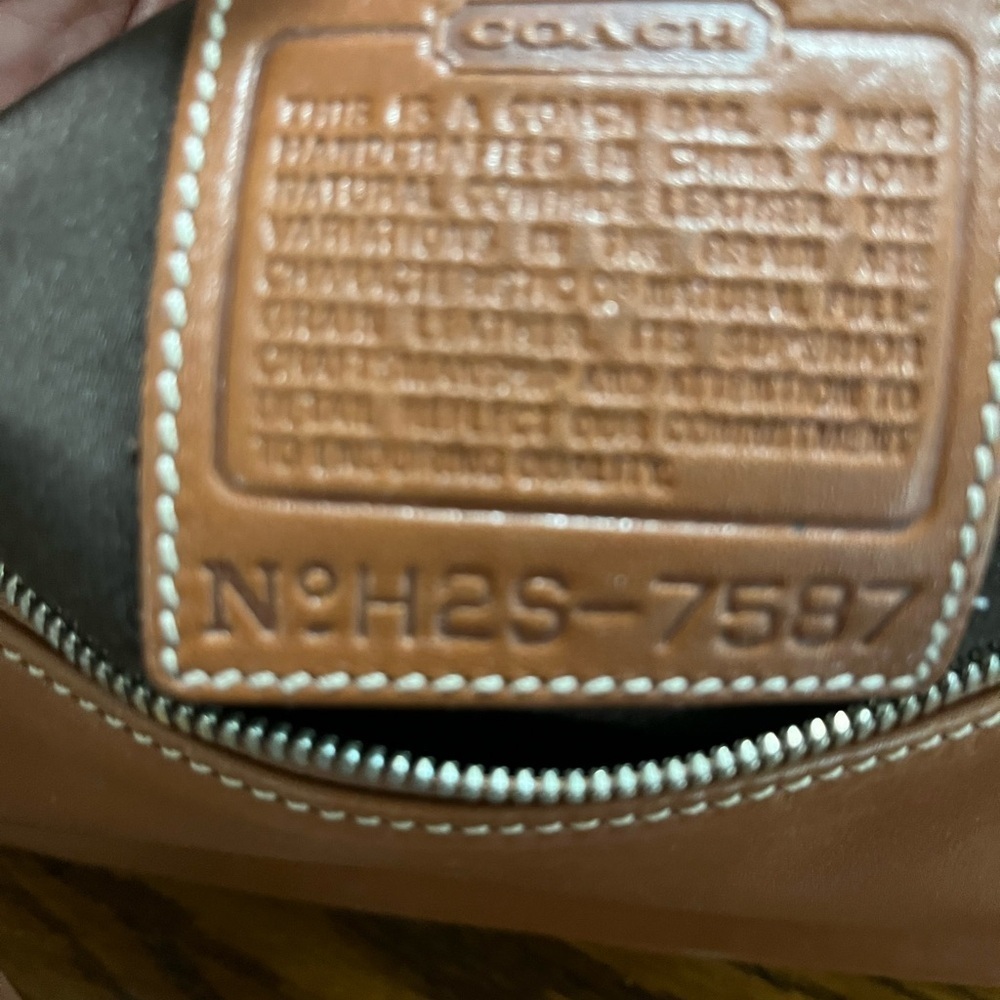 Coach 7787‎ Hampton Women's Saddle Leather Shoulder Bag Handbag Wristlet Vintage - Picture 7 of 11